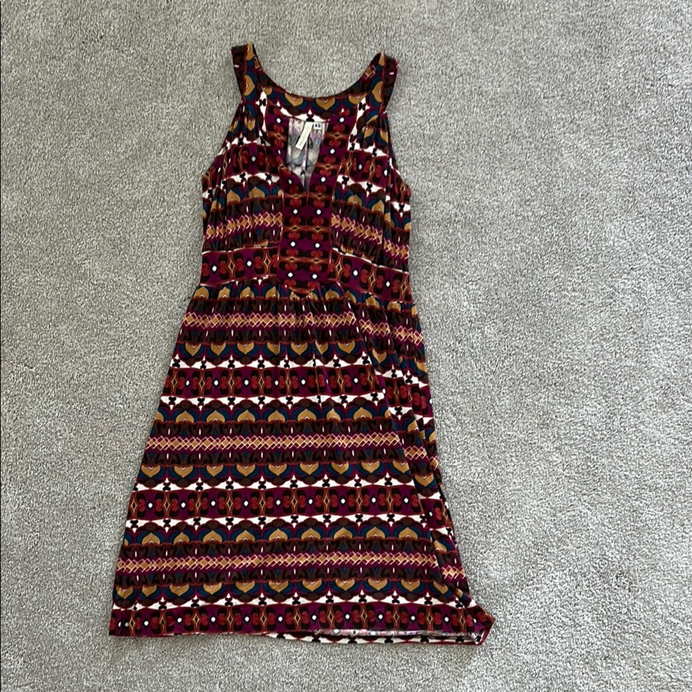 Nell Couture Patterned Sleeveless Dress Size XS Anthropologie Dress!